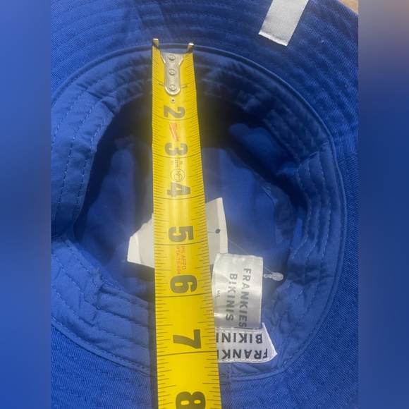 💙Frankies Bikinis Women Casual/Summer Bucket Hat  Sz Medium Blue💙 - Picture 6 of 7